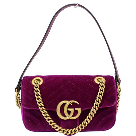 gucci marmont velvet purple|gucci marmont velvet crossbody.